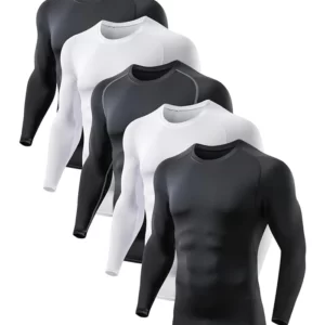 5 or 4 Pack Compression Shirts for Men