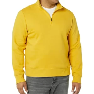 Men's Long-Sleeve Quarter-Zip Fleece Sweatshirt